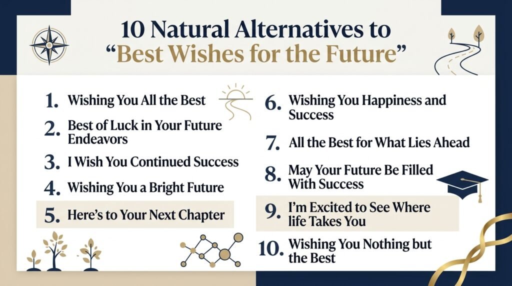10 alternatives to best wishes for the future