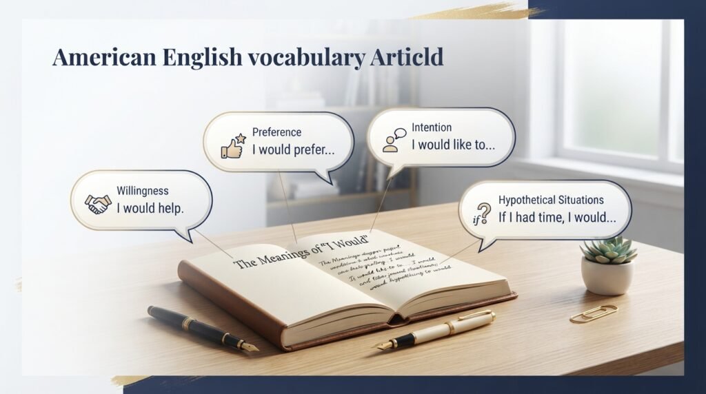 Meaning of another way to say I would in American English