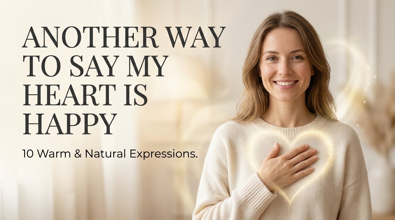 another way to say my heart is happy