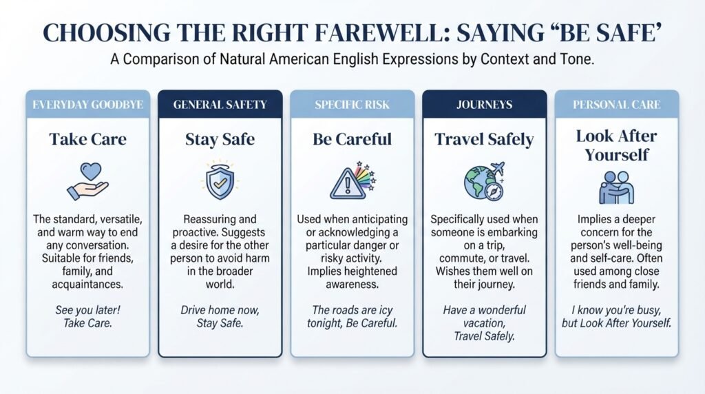 Comparison of alternatives to be safe and when to use them