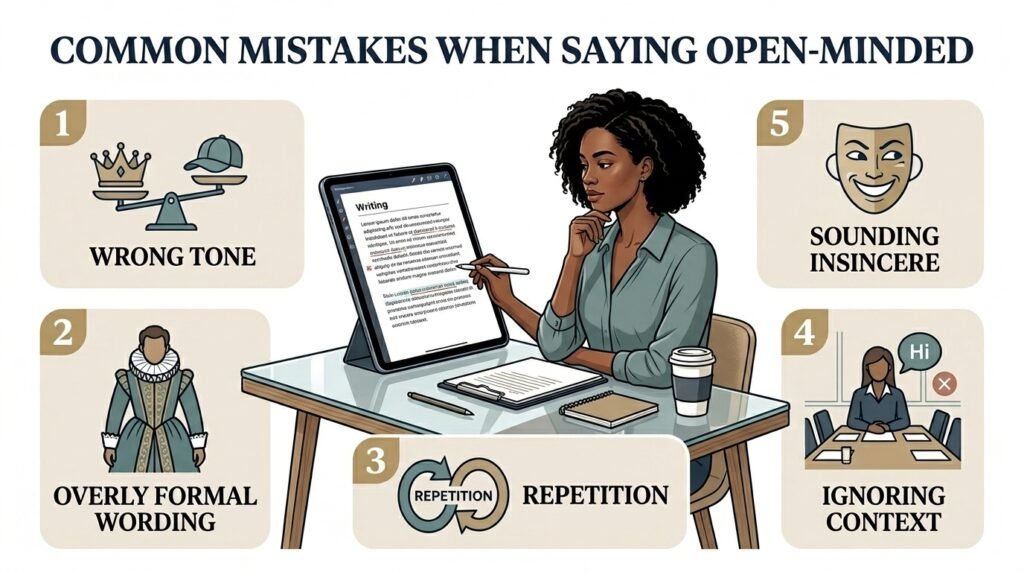 Common mistakes when using alternatives to open-minded