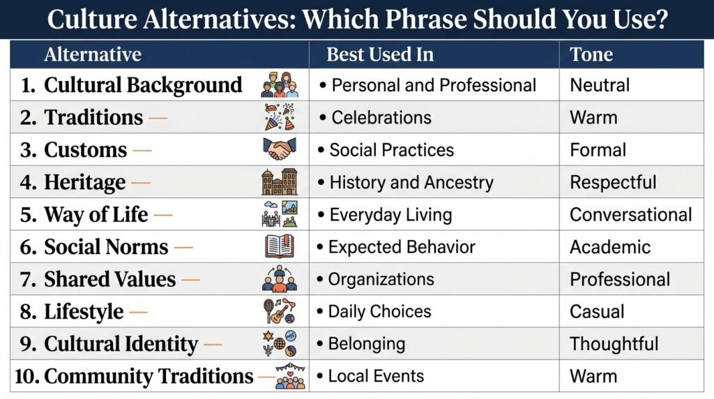 Comparison of alternatives to culture by usage and tone