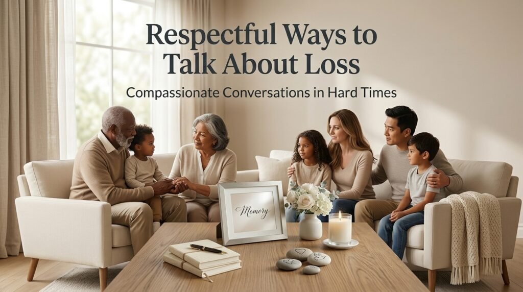 Respectful ways to talk about death in the family