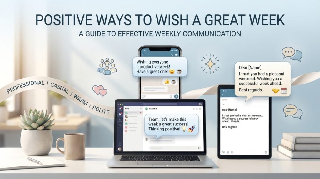 Benefits of using different ways to say have a great week