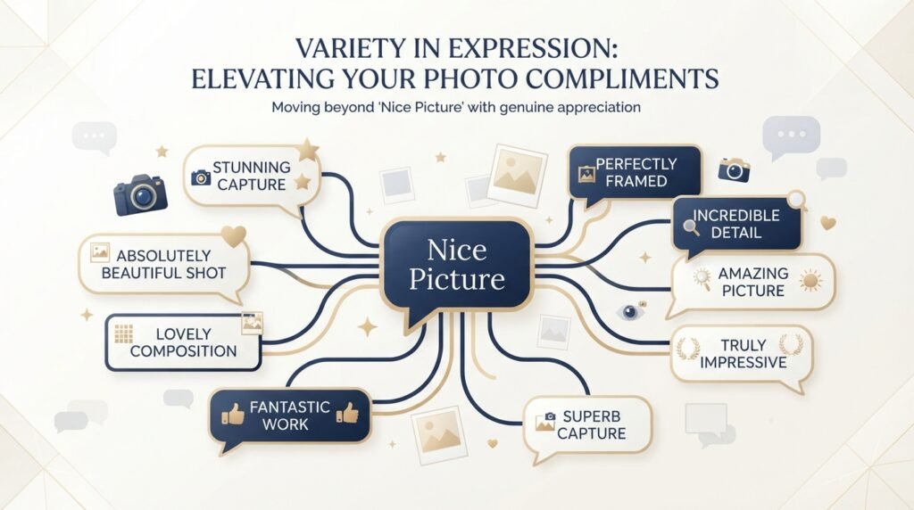 Benefits of using different alternatives to say nice picture