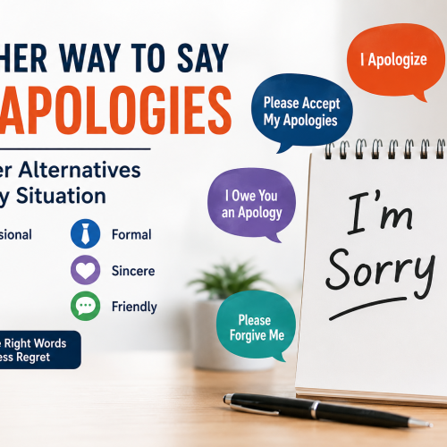 another way to say my apologies